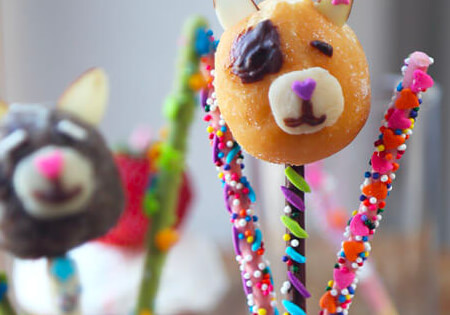 Animal Cupcake Pocky Toppers