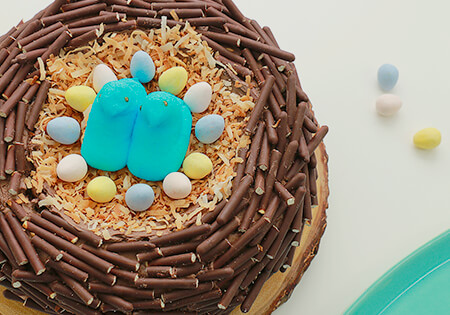 Pocky Bird's Nest Cake